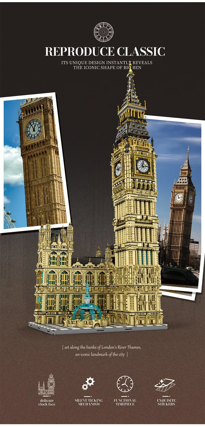 Klocki REOBRIX 55012 - Big Ben - 13 825 elementów