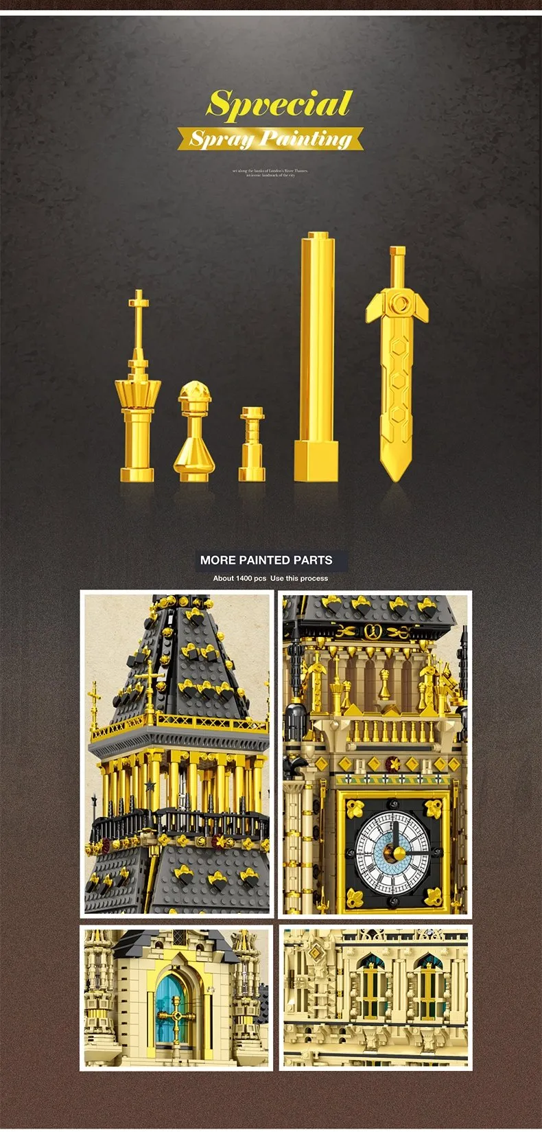Klocki REOBRIX 55012 - Big Ben - 13 825 elementów