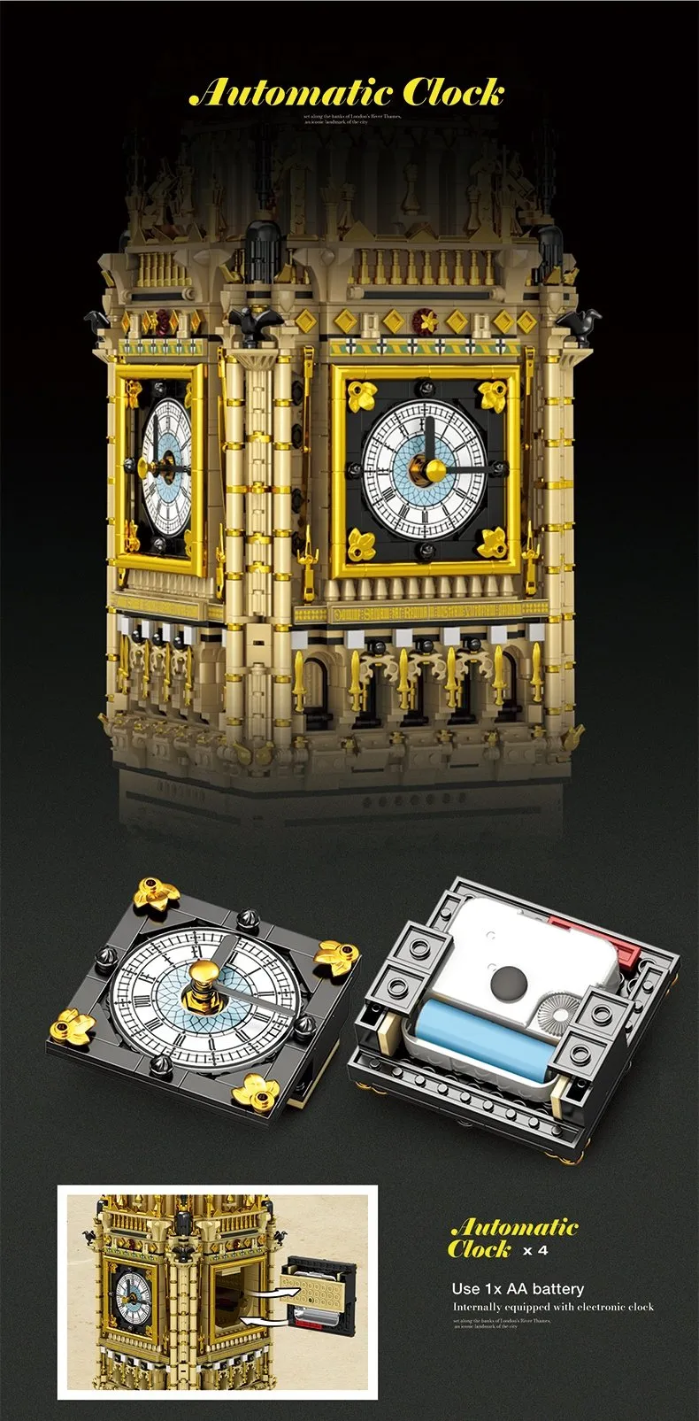 Klocki REOBRIX 55012 - Big Ben - 13 825 elementów